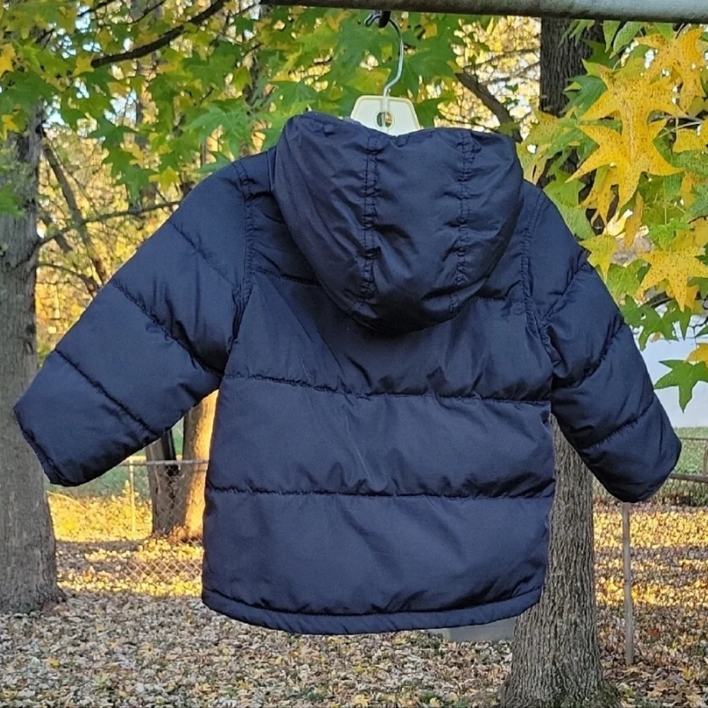 NEW Old Navy Water-Resistant Unisex Puffer Jacket Coat with Hood for Toddlers